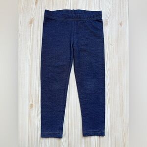 Indigo Blue Leggings Sz 3T Jeans Pants Cotton